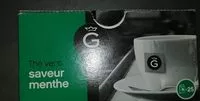 Mängden socker i Thé vert saveur menthe