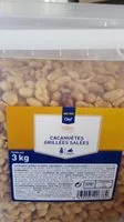 Mängden socker i Cacahuètes grillées salées
