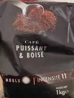 Mängden socker i Café puissant et boisé