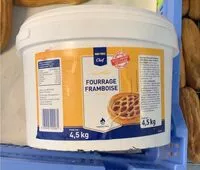 Mängden socker i Fourrage framboise