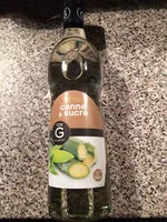 Mängden socker i Sirop de sucre de canne