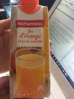 Mängden socker i Jus d’orange a base de concentré
