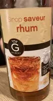 Mängden socker i Sirop de rhum
