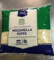 Mängden socker i Mozzarella râpée
