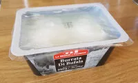 Mängden socker i Burrata Di Bufala Fromage