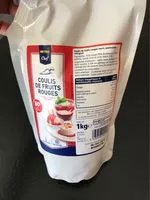 Mängden socker i Coulis de fruits rouges