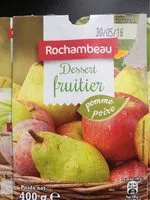 Mängden socker i Dessert fruitier pomme poire