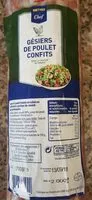 Mängden socker i Gésiers de poulet confits