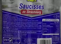 Mängden socker i Saucisse de Starsbourg