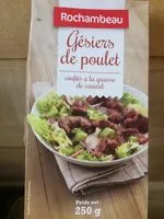 Mängden socker i Gésiers de poulet