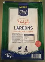 Mängden socker i Lardons fumés au bois de hêtre