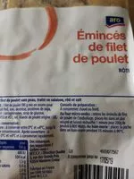 Mängden socker i Émincés de filet de poulet