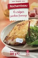 Mängden socker i 6 crêpes jambon fromage
