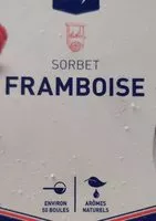 Mängden socker i Sorbet framboise