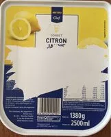 Mängden socker i Sorbet citron jaune