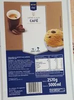 Mängden socker i Crème glacée café