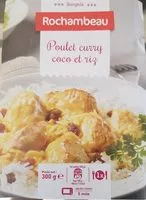 Mängden socker i Poulet curry coco et riz