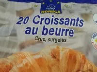 Mängden socker i Croissants au beurre crus surgeles