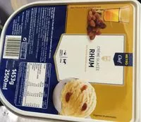 Mängden socker i Crème glacée rhum avec raisin macéré au rhum