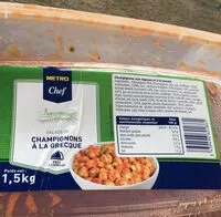 Mängden socker i Salade de Champignons à la Grecque