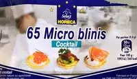 Mängden socker i 65 Micro Blinis Cocktail