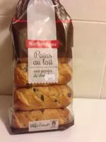 Mängden socker i Pain au Lait et Pépites de Chocolat