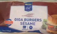 Mängden socker i Giga Burgers Sésame