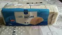 Mängden socker i Pain de mie nature sans croute