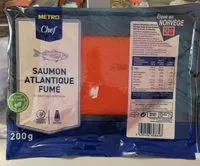 Mängden socker i Saumon Atlantique fumé