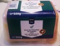 Mängden socker i Bloc de foie gras de canard avec 50 % de morceaux à l'armagnac