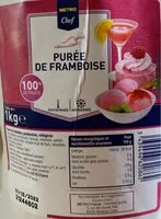 Mängden socker i Purée de framboises