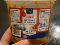 Mängden socker i Tartinable de tomates