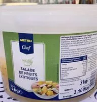 Mängden socker i Salade de fruits exotiques