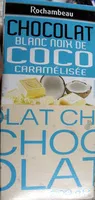 Mängden socker i Chocolat blanc noix de coco caramélisée