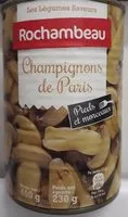 Mängden socker i Champignons de Paris