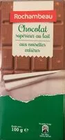 Mängden socker i Chocolat aux noisettes entieres