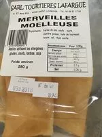 Mängden socker i Merveilles Moelleuses