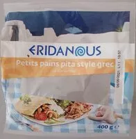 Mängden socker i ERIDANOUS petit pain pita style grec ail coriander
