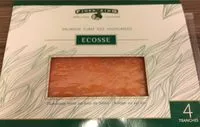 Mängden socker i Saumon fumé des Highlands - Ecosse