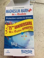 Mängden socker i Magnésium marin + B6 + Rhodiola