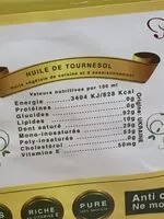 Mängden socker i SAFY huile de tournesol premium
