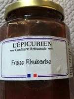 Mängden socker i Confiture Fraise Rhubarbe