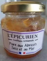 Mängden socker i Poire aux abricots sec et au miel