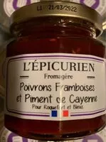 Mängden socker i Confit de poivrons franboises et piment de cayenne