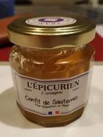 Mängden socker i Confit de Sauternes