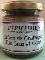Mängden socker i Crème de châtaignes foie gras et cèpes