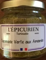 Mängden socker i Tapenade verte aux amandes