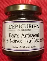 Mängden socker i Pesto Artisanal avec truffes noires