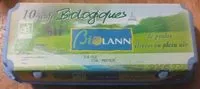 Mängden socker i 10 oeufs biologiques de poules élevées en plein air