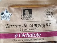 Mängden socker i Terrine de campagne à l'ancienne à l'échalote